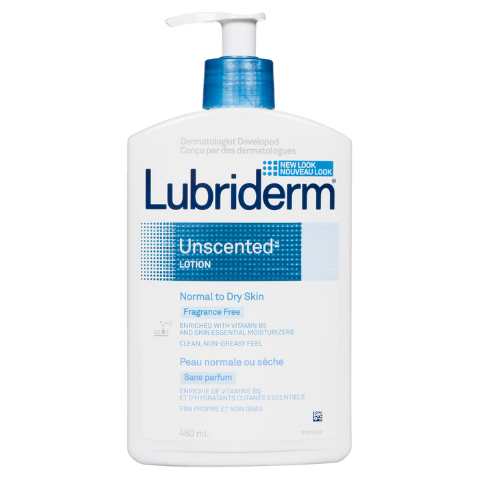 Lubriderm Normal to Dry Skin Unscented Lotion 480 ml