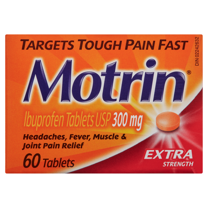 Motrin Extra Strength Ibuprofen Tablets USP 300 mg 60 Tablets