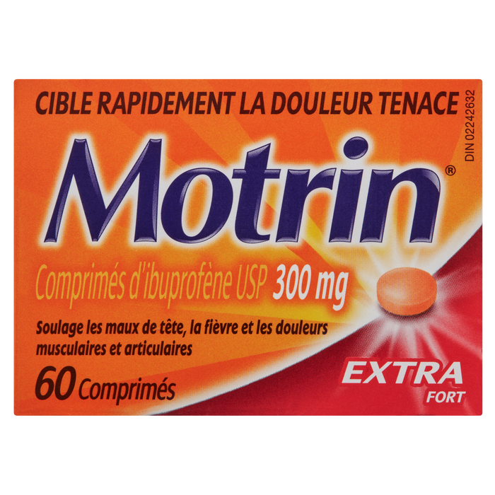 Motrin Extra Strength Ibuprofen Tablets USP 300 mg 60 Tablets