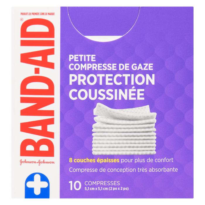 Band-Aid Cushion-Care Gauze Pads Small 10 Pads