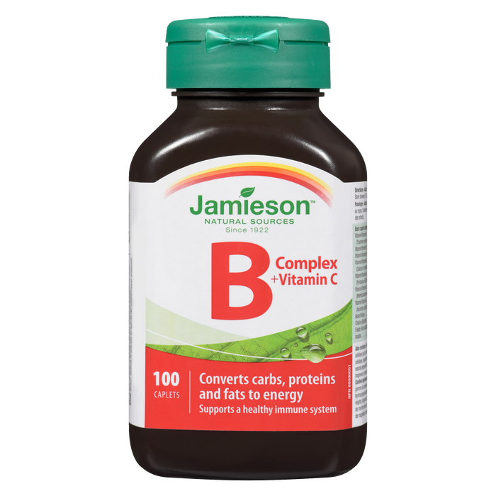 Jamieson B Complex + Vitamine C 100 gélules