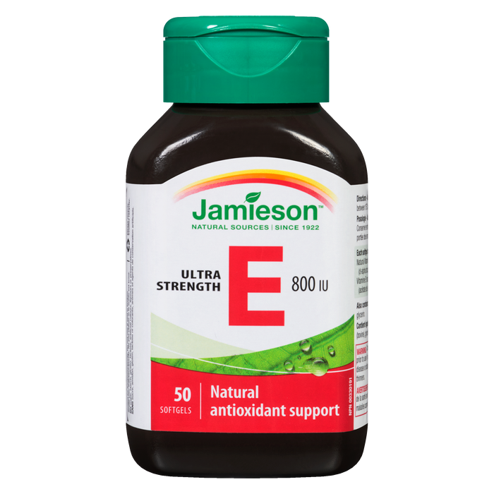 Jamieson E Ultra Strength 800 UI 50 gélules