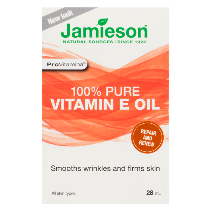 Jamieson ProVitamina 100% Pure Vitamin E Oil All Skin Types 28 ml