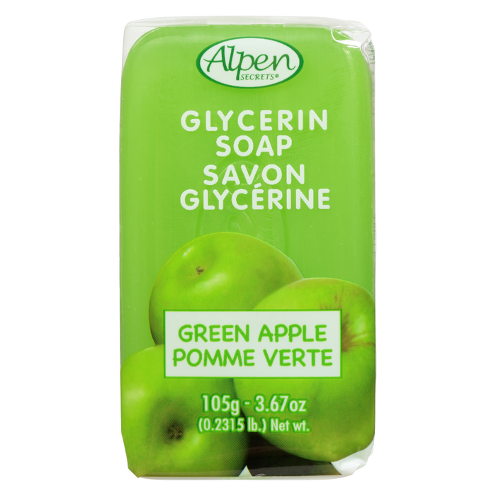 Savon à la glycérine végétale Alpen Secrets Pomme verte 105 g