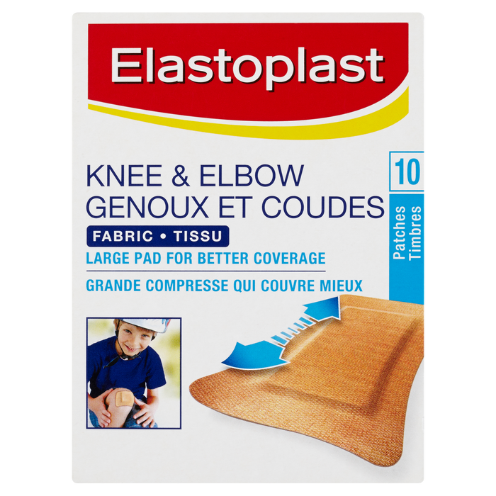 Elastoplast Knee & Elbow Fabric 10 Patches