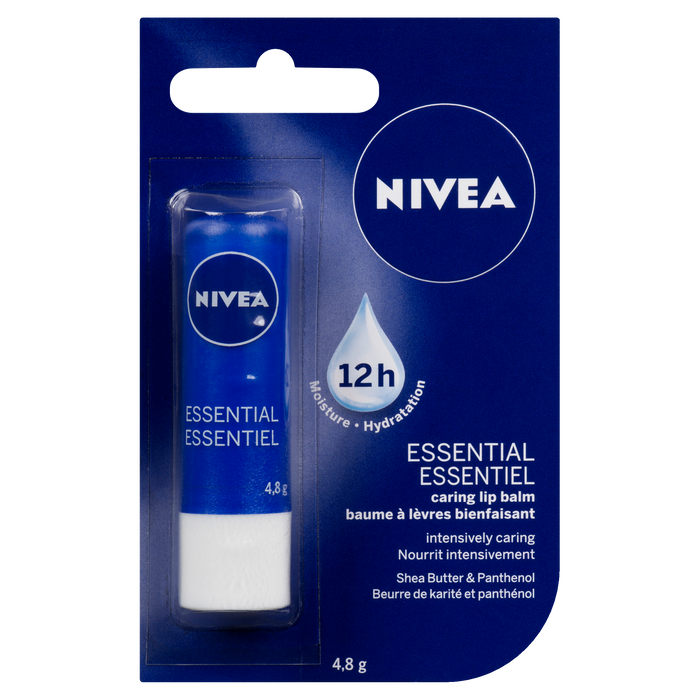 Baume à lèvres NIVEA Caring Beurre de karité essentiel et panthénol 4,8 g