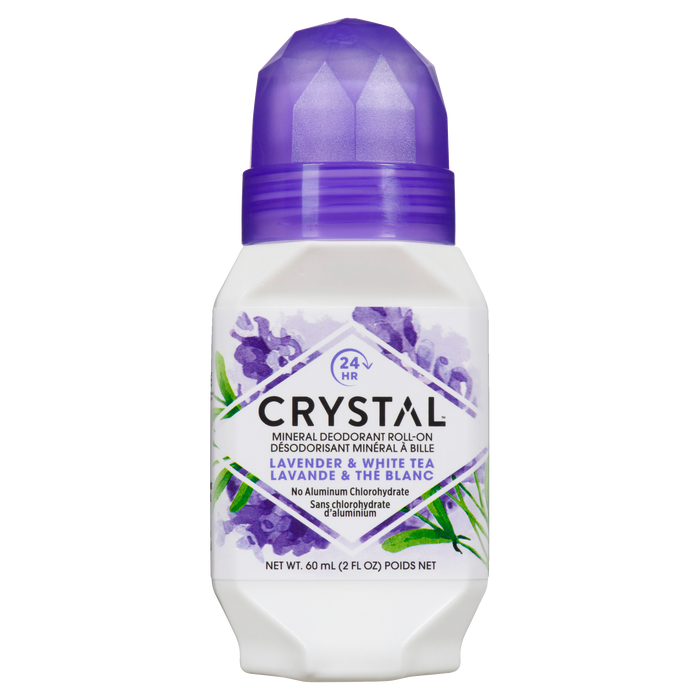 Crystal Mineral Deodorant Roll-On Lavender & White Tea 60 ml