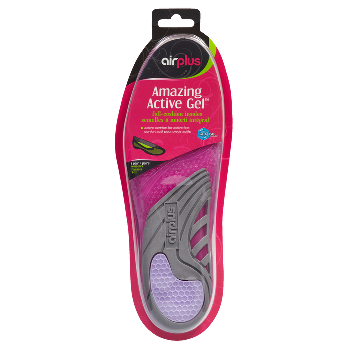 Airplus Amazing Active Gel Full-Cushion Insoles Women's 5-11 1 Pair