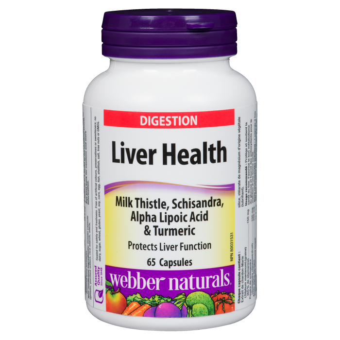 Webber Naturals Digestion Liver Health 65 Capsules