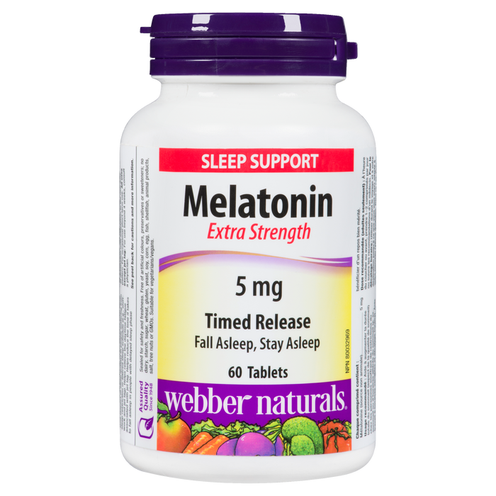 Webber Naturals Sleep Support Melatonin 5 mg 60 Tablets