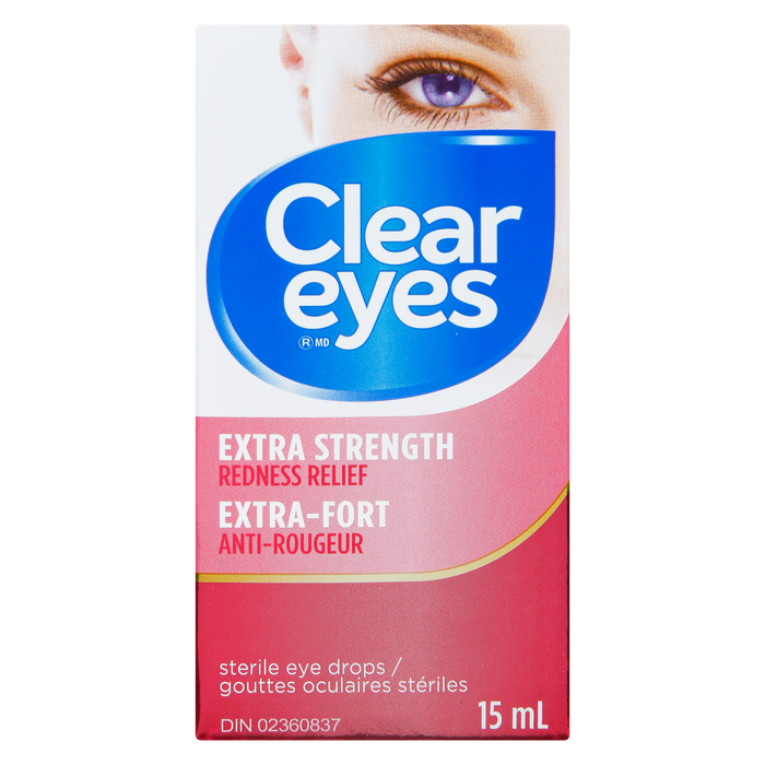 Clear Eyes Sterile Eye Drops Extra Strength Redness Relief 15 ml