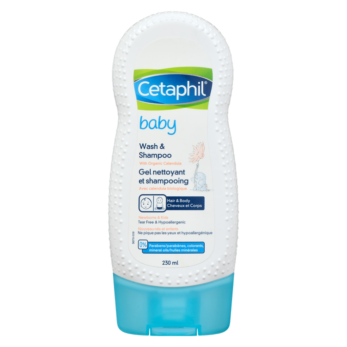 Cetaphil Baby Wash &amp; Shampoo Cheveux et Corps 230 ml