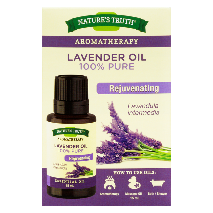 Nature's Truth Aromatherapy Lavender Oil 100% Pure Rejuvenating 15 ml