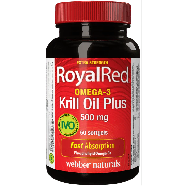 Webber Naturals RoyalRed Omega-3 Krill Oil Plus 500 mg