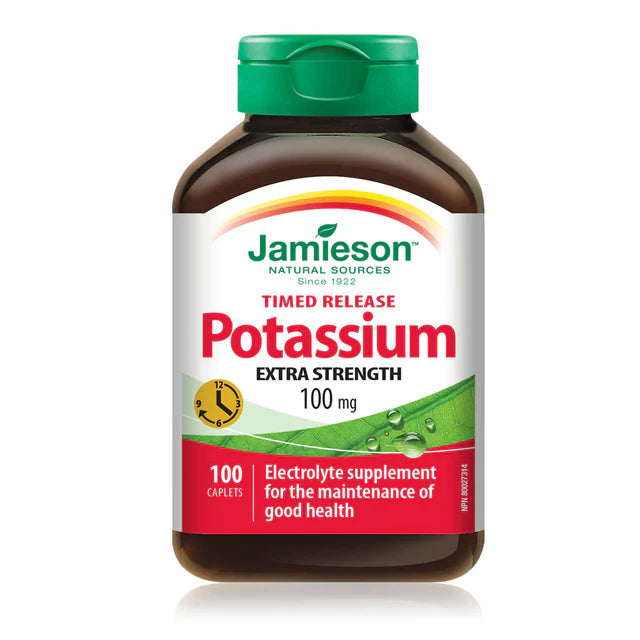 Jamieson Potassium 100mg tablets - 100 tablets