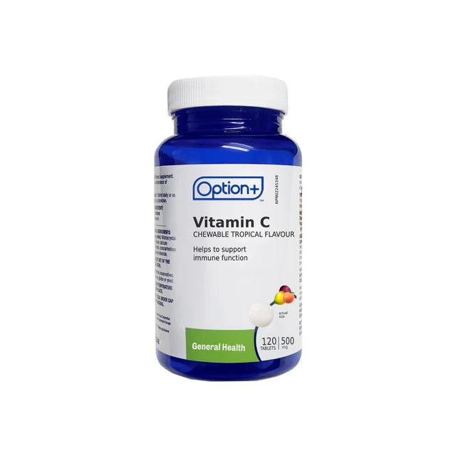 Option Plus Chewable Vitamin C 500 mg - Tropical Flavour