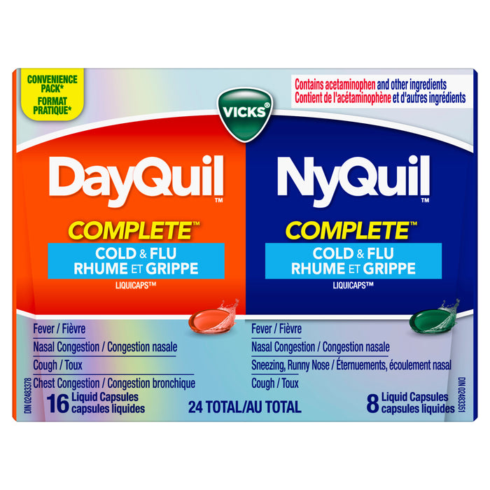 Combo complet Nyquil/Dayquil