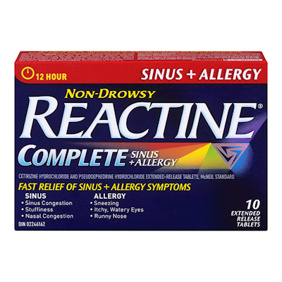 Reactine Sinus + Allergie