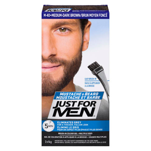Just For Men Moustache et barbe - Brun foncé moyen