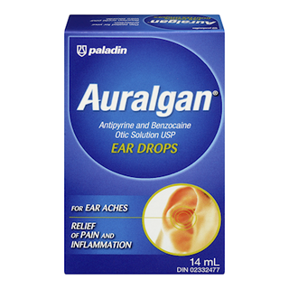 Auralgan Antipyrine &amp; Benzocaïne Solution Otique Gouttes Auriculaires