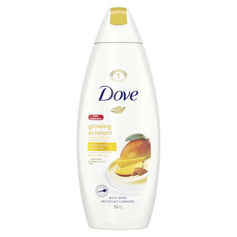 Nettoyant pour le corps Dove Glowing - Beurre de mangue et beurre d'amande