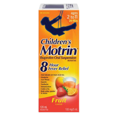 Suspension Motrin pour Enfants - Fruits