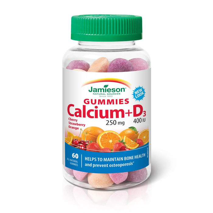 Jamieson Calcium 250 mg &amp; D Gummies 400 UI