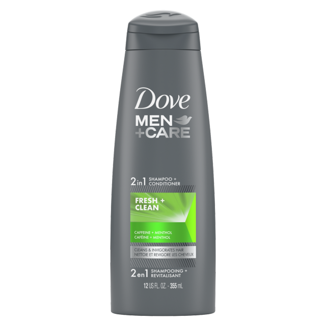 Shampooing et revitalisant 2 en 1 Dove Men+Care - Frais et propre