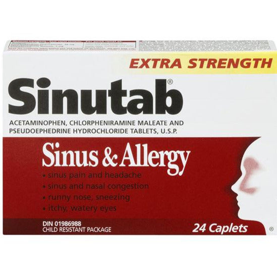 Sinutab Sinus &amp; Allergie Extra Fort