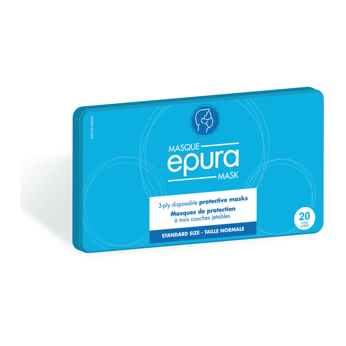 Epura 3-Layer Protective Masks - 20 Pack