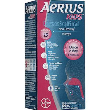 Aerius Kids Soulagement des allergies sans somnolence - Bubble Gum