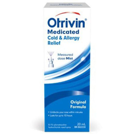 Otrivin Medicated Cold & Allergy Relief Original Formula - Measured Dose Mist