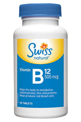 Swiss Natural Hi Potency Vitamin B12 500mcg