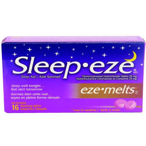 Comprimés dissolvants Sleep-eze Eze-Melts