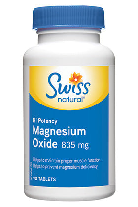 Oxyde de magnésium suisse naturel haute puissance 835 mg