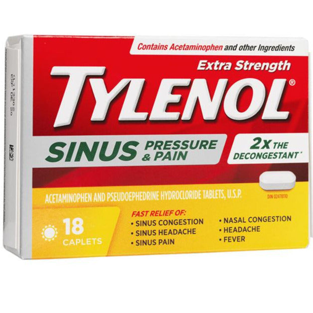 Pression et douleur sinusales au Tylenol