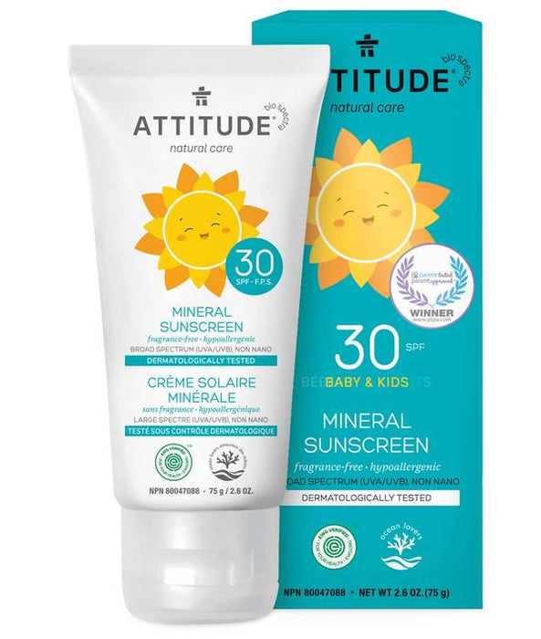 ATTITUDE Sunscreen SPF30 Baby - Fragrance-free