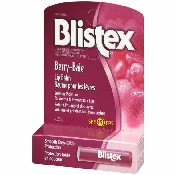 Blistex Baume à lèvres médicamenteux, FPS 15, Baies
