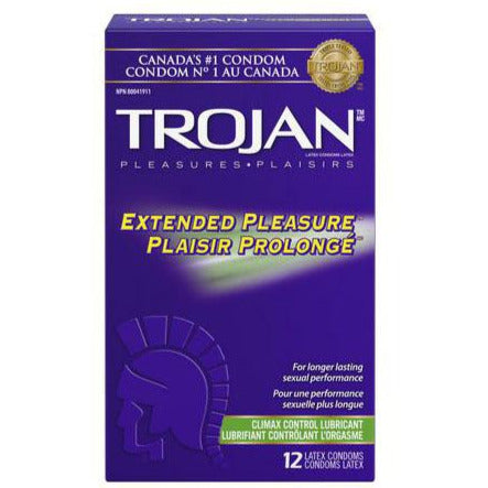 Préservatifs Trojan Extended avec lubrifiant Climax Control