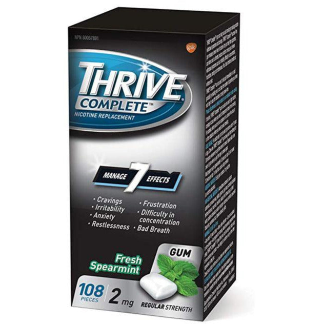 Thrive Gum 2mg Regular Strength Nicotine Replacement