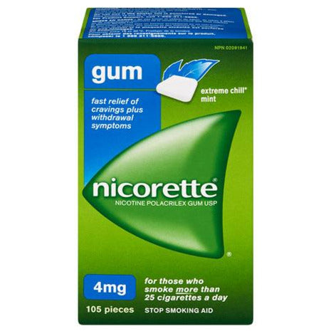 Nicorette Extreme Chill Mint Gum 4mg
