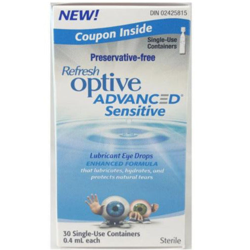 Refresh Optive Advanced Sensitive - Sans conservateur