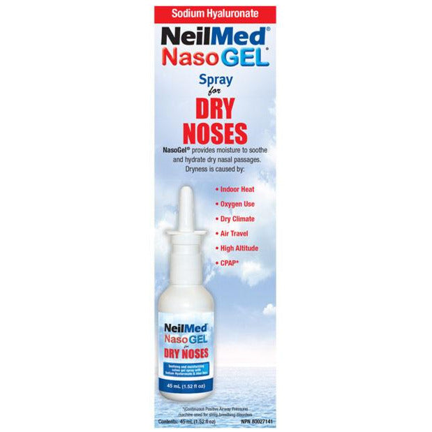 NeilMed NasoGel - Spray gel sans goutte pour nez secs