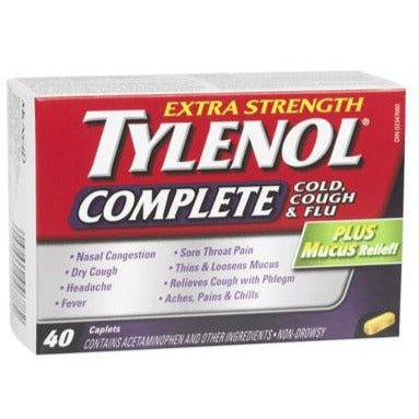 Tylenol Complete Extra Fort Rhume, Toux et Grippe Caplets