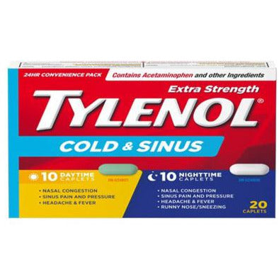 Tylenol Rhume et Sinus Extra Fort Jour + Nuit