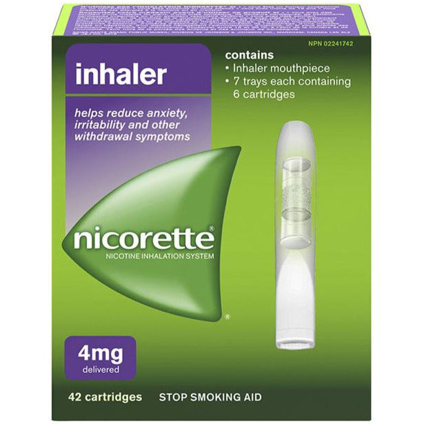 Nicorette Stop Smoking Aid Recharge d'inhalateur de nicotine