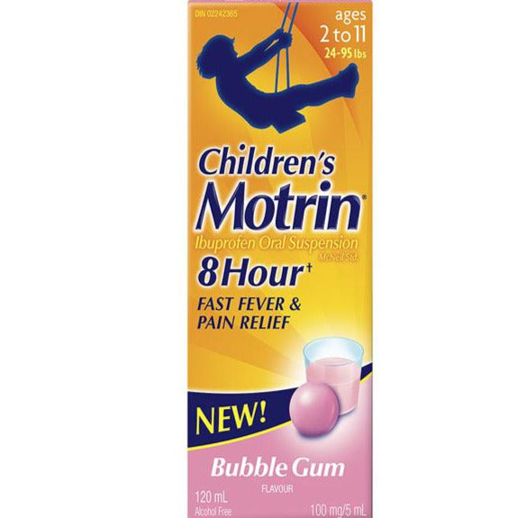 Suspension Motrin pour enfants - Bubble Gum