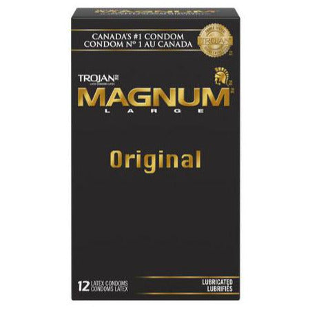 Préservatifs lubrifiés originaux Trojan Magnum