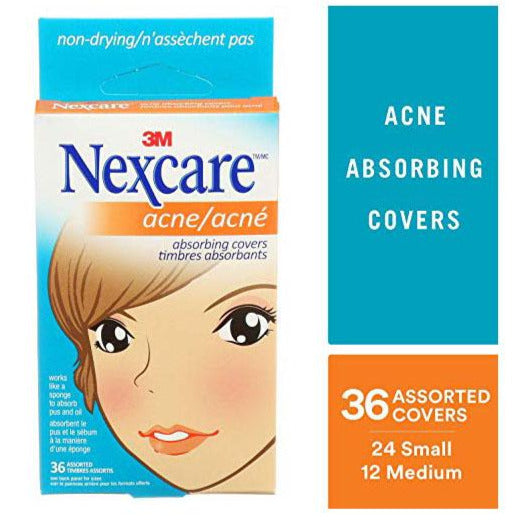 Couvertures absorbant l'acné Nexcare