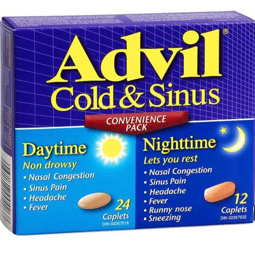 Advil Rhume et Sinus Pack Pratique Jour et Nuit